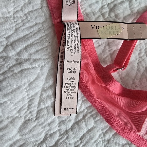 Victoria's Secret Dream Angels Push-up Bra Coral Pink 32B - Picture 13 of 13